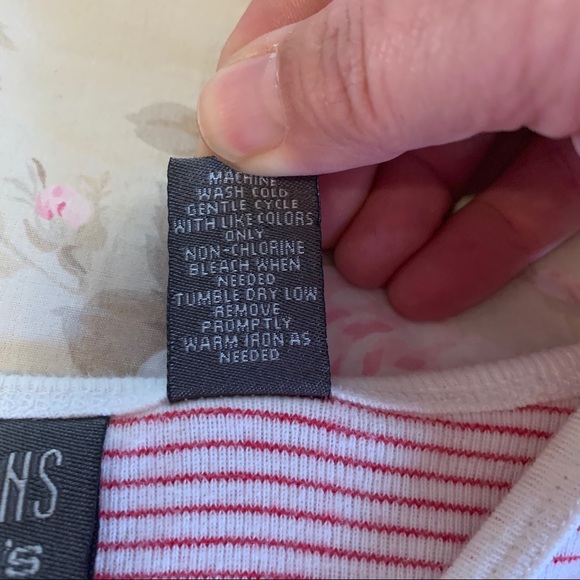 Additions by Chico’s Top Candy Stripe 3-button Henley Shirt - Picture 4 of 4